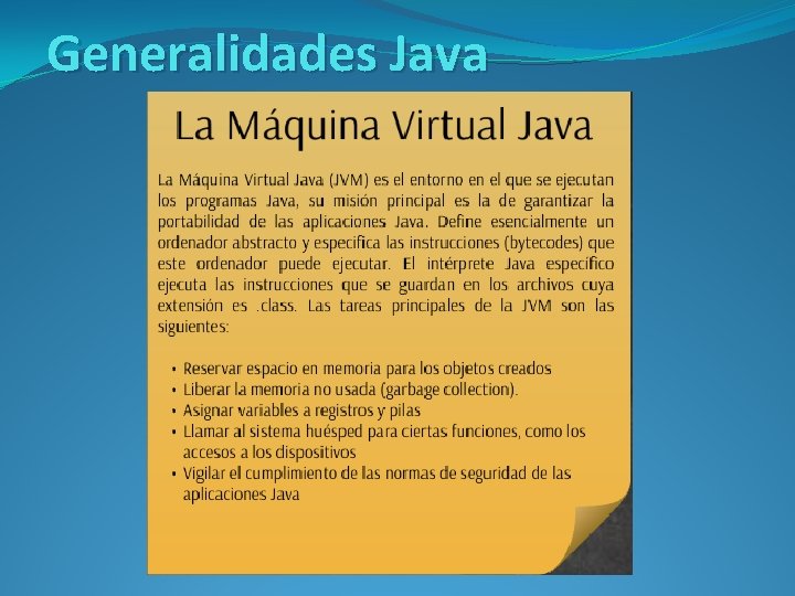 Generalidades Java 