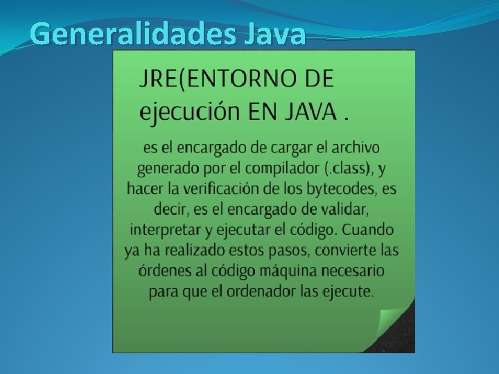 Generalidades Java 