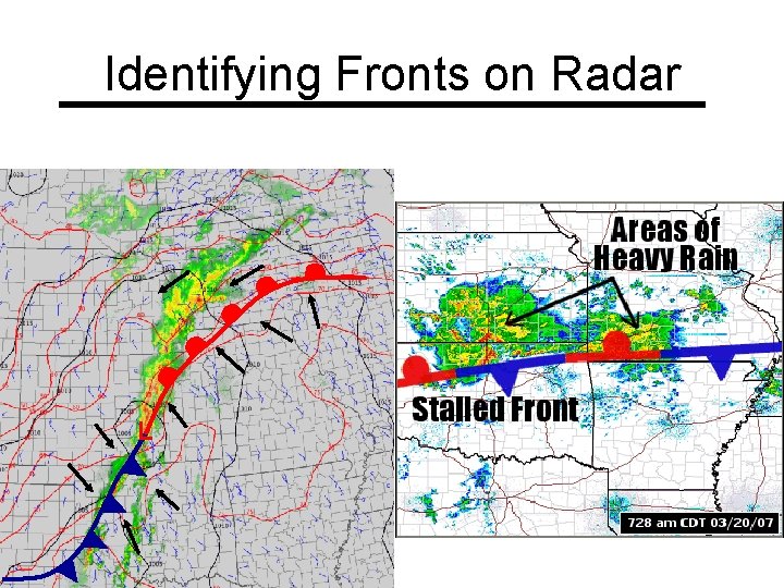 Identifying Fronts on Radar L 