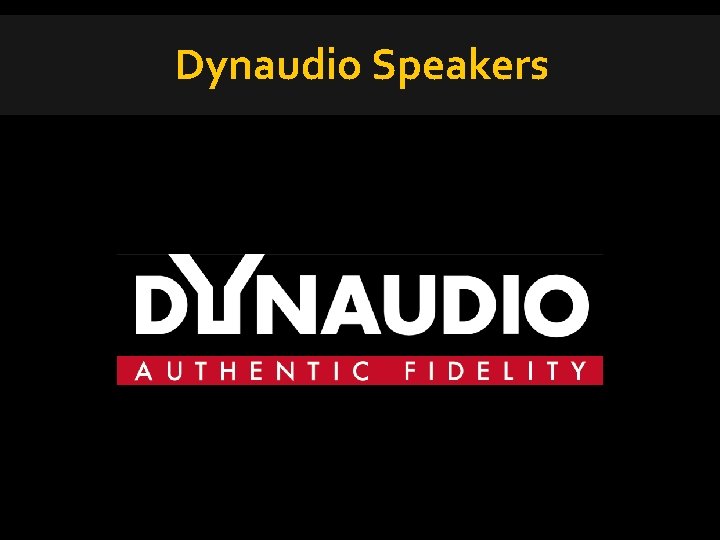 Dynaudio Speakers 