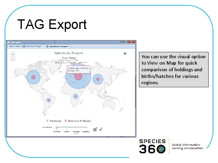 TAG Export You can use the visual option to View on Map for quick