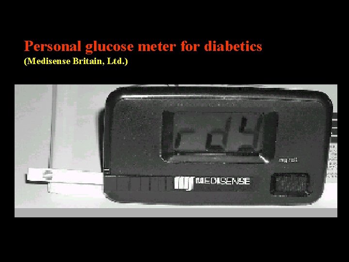 Personal glucose meter for diabetics (Medisense Britain, Ltd. ) 