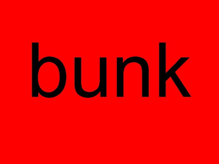 bunk 