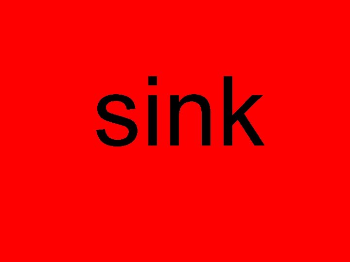 sink sink