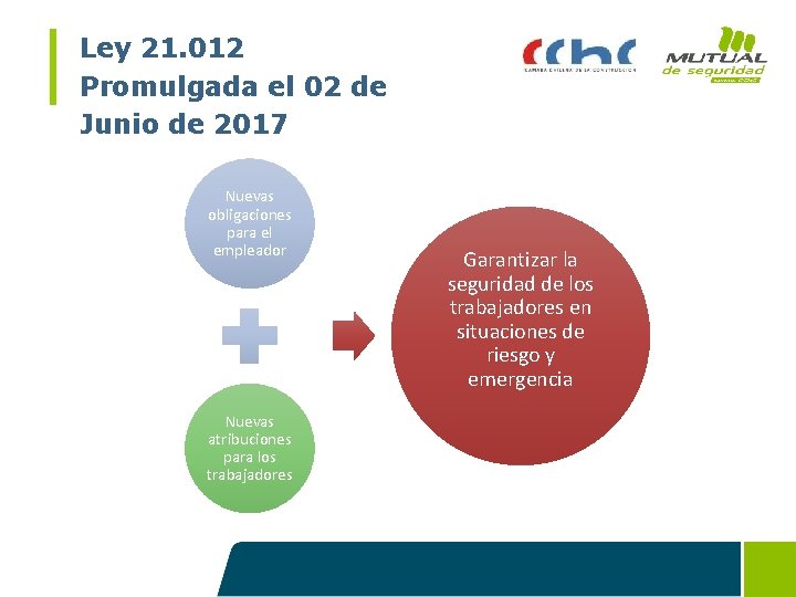 Ley 21. 012 Promulgada el 02 de Junio de 2017 Nuevas obligaciones para el