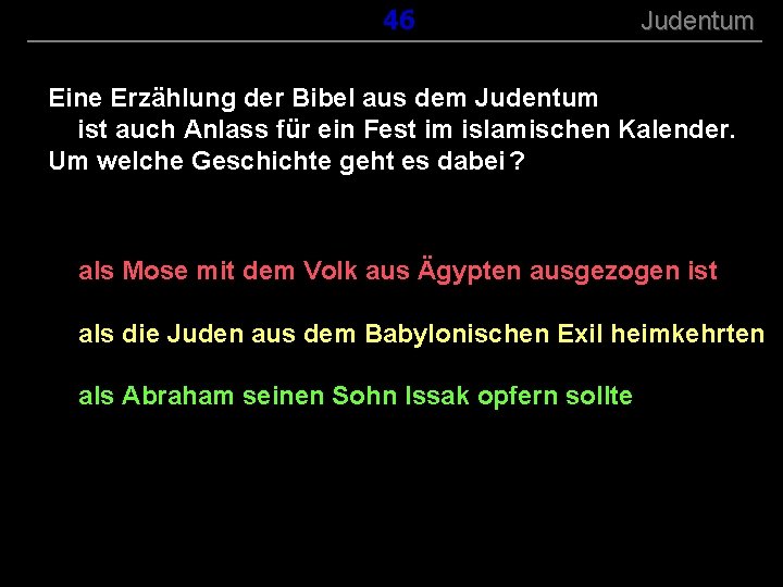 ( B+R-S 13/13 ) 146 Judentum Eine Erzählung der Bibel aus dem Judentum ist