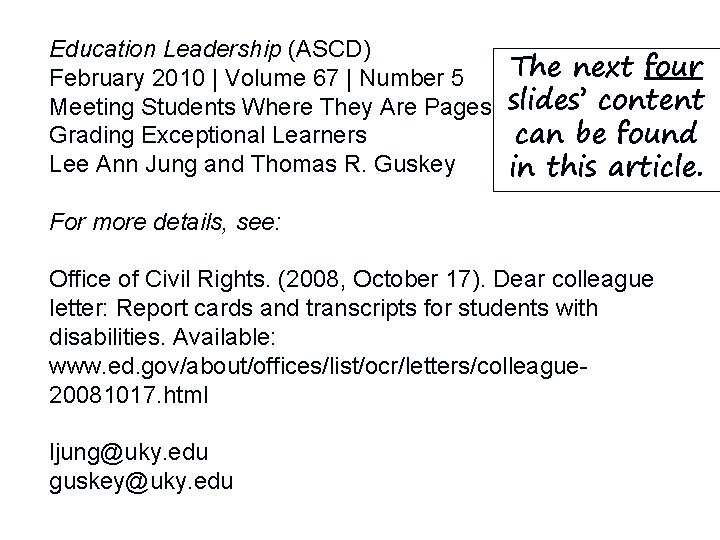 Education Leadership (ASCD) The next four February 2010 | Volume 67 | Number 5