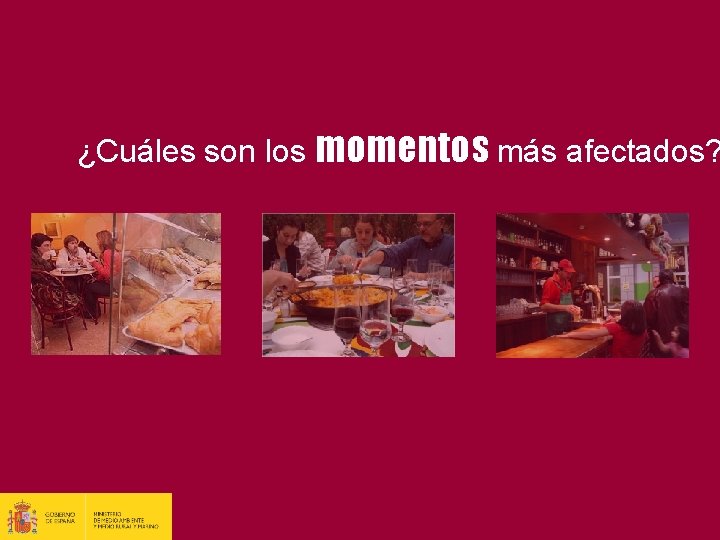 ¿Cuáles son los momentos más afectados? 