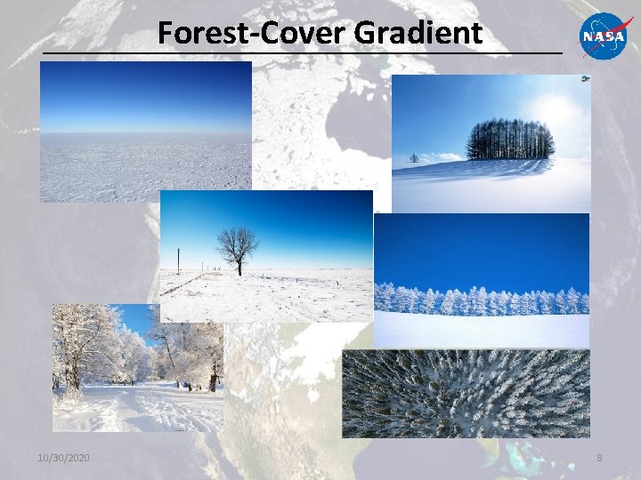 Forest-Cover Gradient 10/30/2020 8 