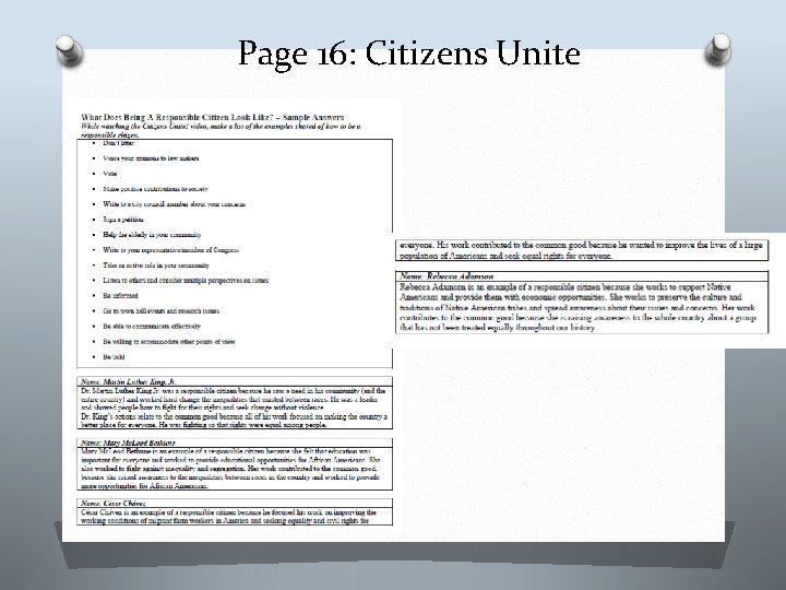 Page 16: Citizens Unite 
