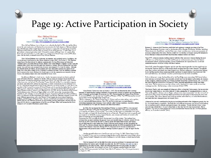 Page 19: Active Participation in Society 