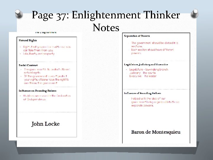 Page 37: Enlightenment Thinker Notes 