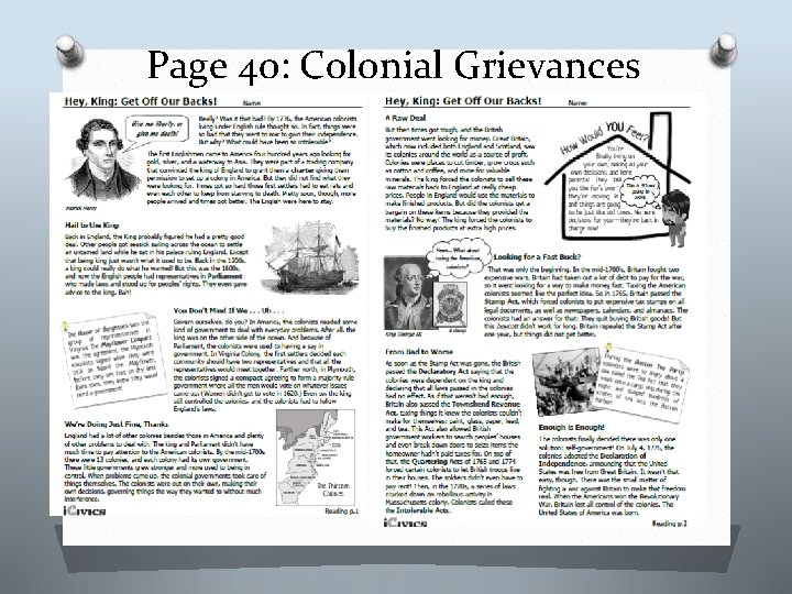Page 40: Colonial Grievances 