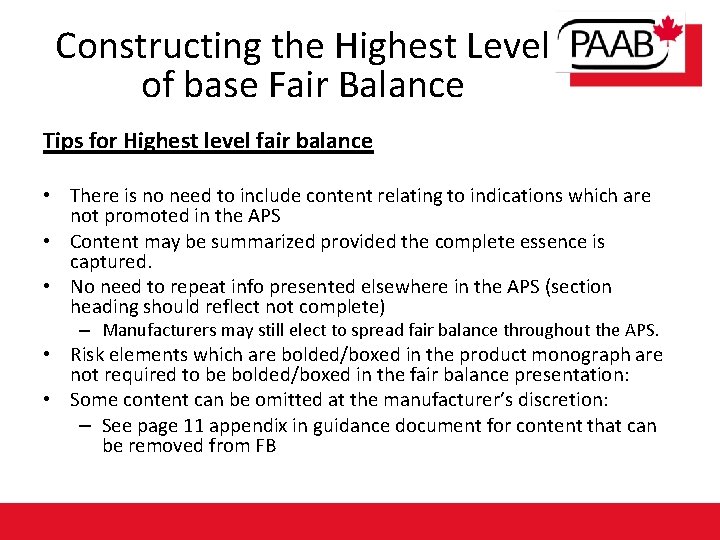 Constructing the Highest Level of base Fair Balance Tips for Highest level fair balance
