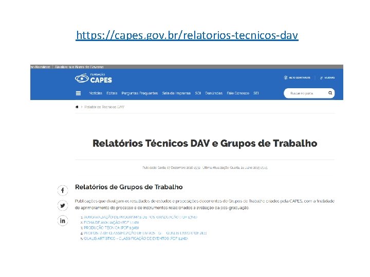 https: //capes. gov. br/relatorios-tecnicos-dav 