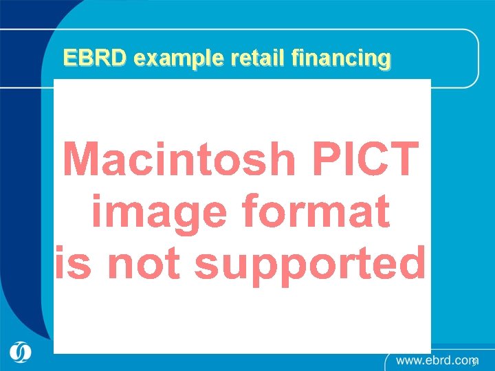 EBRD example retail financing 9 
