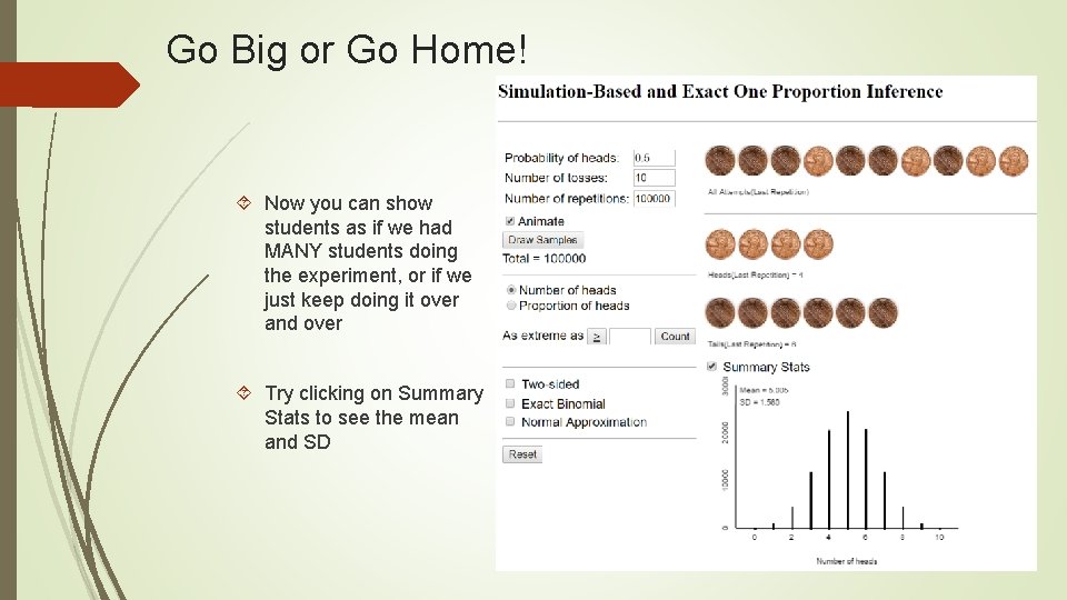 Go Big or Go Home! Now you can show students as if we had