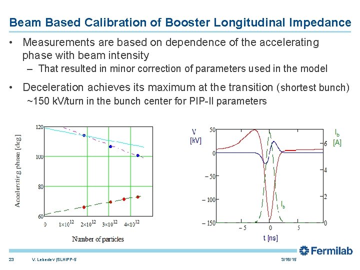 Beam Based Calibration of Booster Longitudinal Impedance • Measurements are based on dependence of