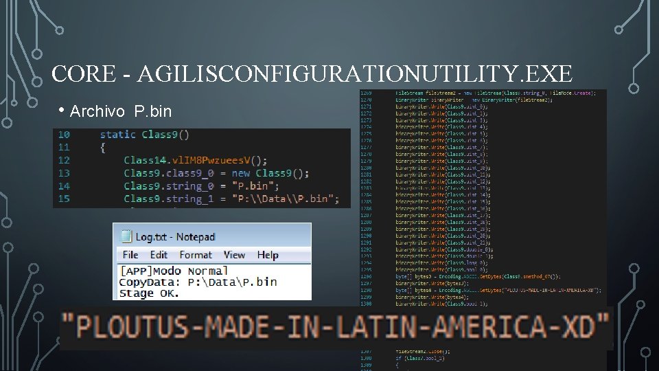 CORE - AGILISCONFIGURATIONUTILITY. EXE • Archivo P. bin 