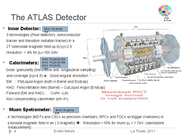 The ATLAS Detector Inner Detector: EPJC 70 (2010) 787 3 technologies (Pixel detectors, semiconductor