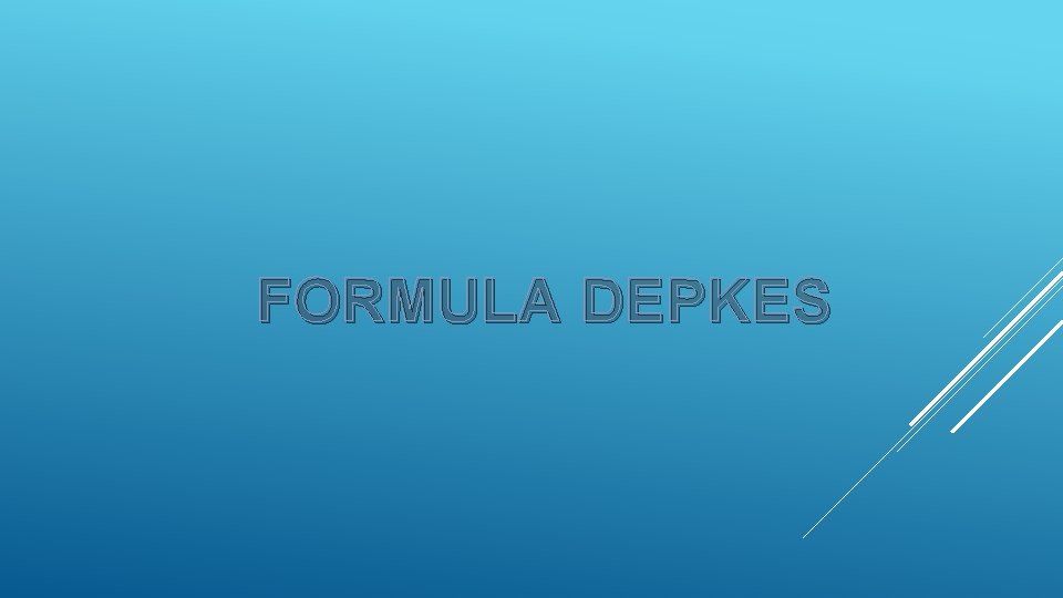 FORMULA DEPKES 