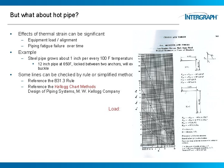 But what about hot pipe? § Effects of thermal strain can be significant –