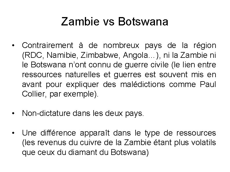 Zambie vs Botswana • Contrairement à de nombreux pays de la région (RDC, Namibie,