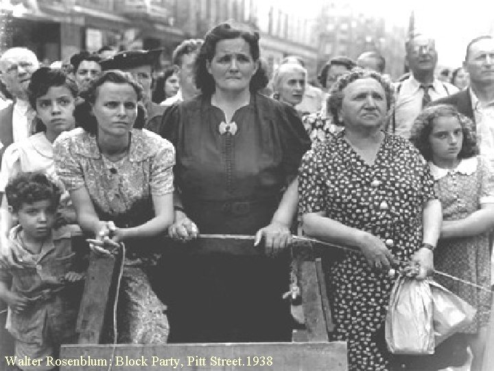 Walter Rosenblum: Block Party, Pitt Street. 1938 