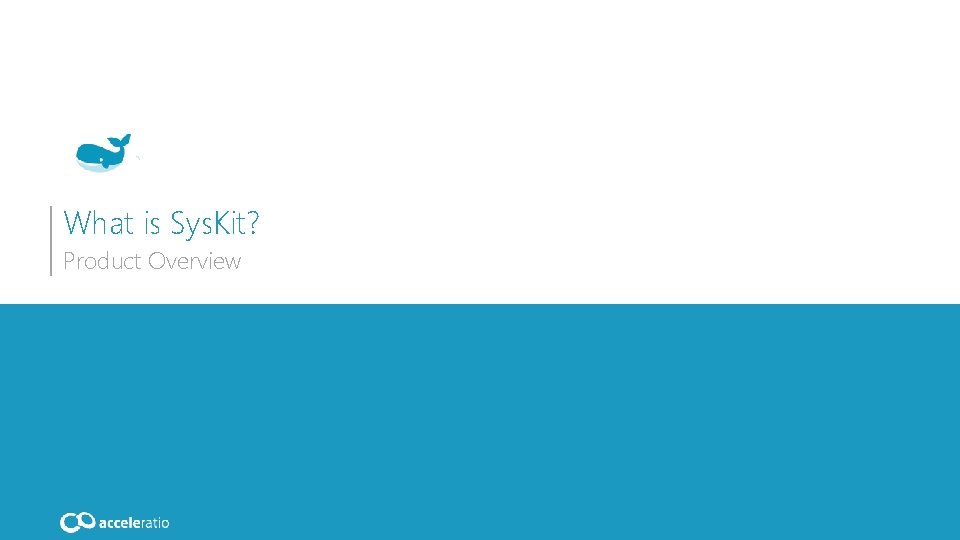 What is Sys. Kit? Product Overview 