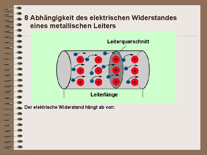 Was Ist Der Widerstand Physik Elektrizittslehre Lsungen 8 Abhngigkeit des elektrischen Widerstandes eines