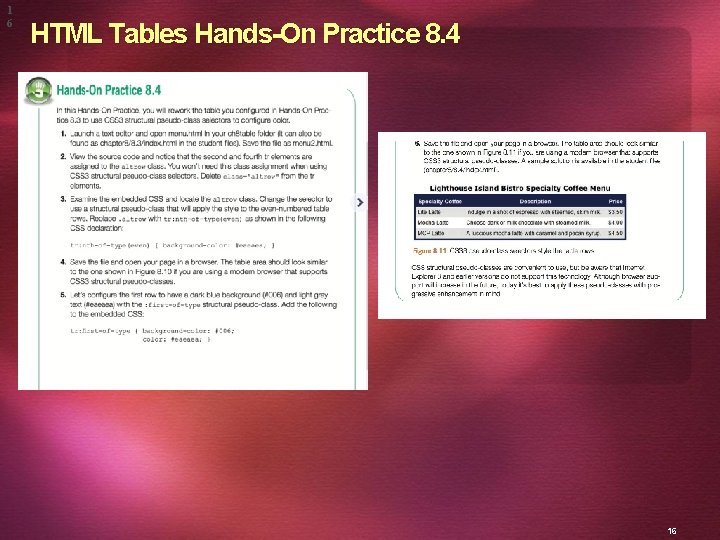 1 6 HTML Tables Hands-On Practice 8. 4 16 