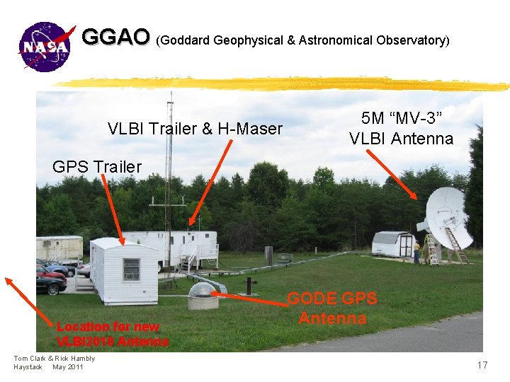 GGAO (Goddard Geophysical & Astronomical Observatory) VLBI Trailer & H-Maser 5 M “MV-3” VLBI
