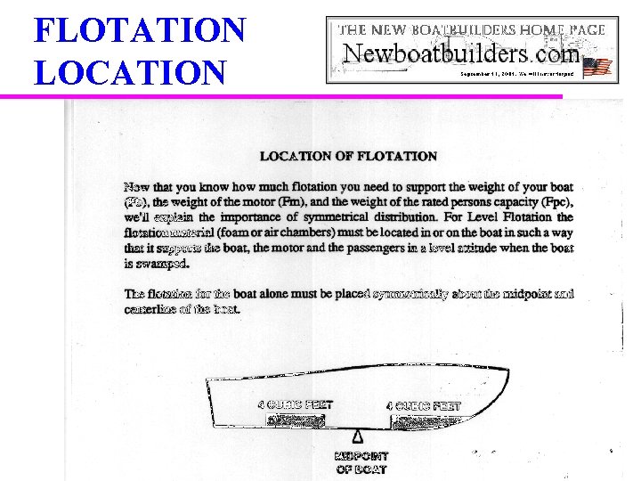 FLOTATION LOCATION 