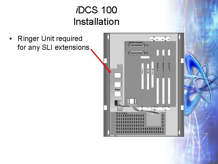 i. DCS 100 Installation • Ringer Unit required for any SLI extensions 