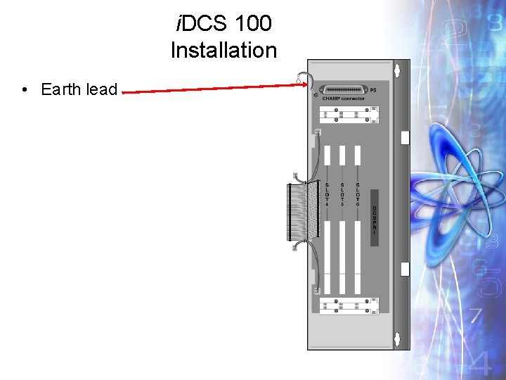 i. DCS 100 Installation • Earth lead 
