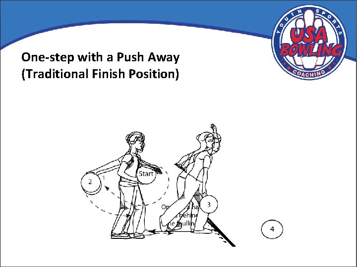 One-step with a Push Away (Traditional Finish Position) 