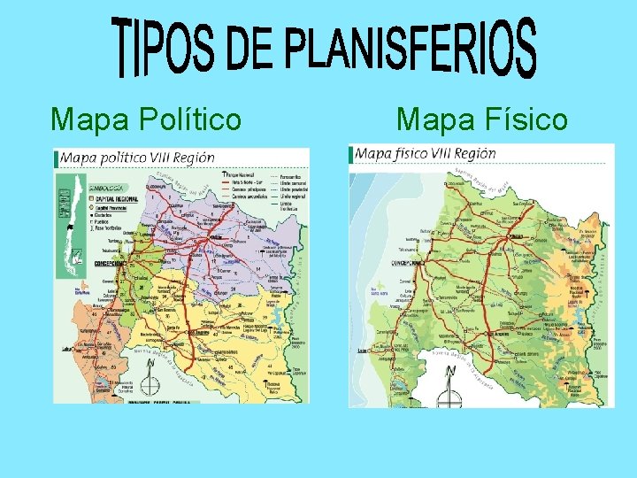 Mapa Político Mapa Físico 