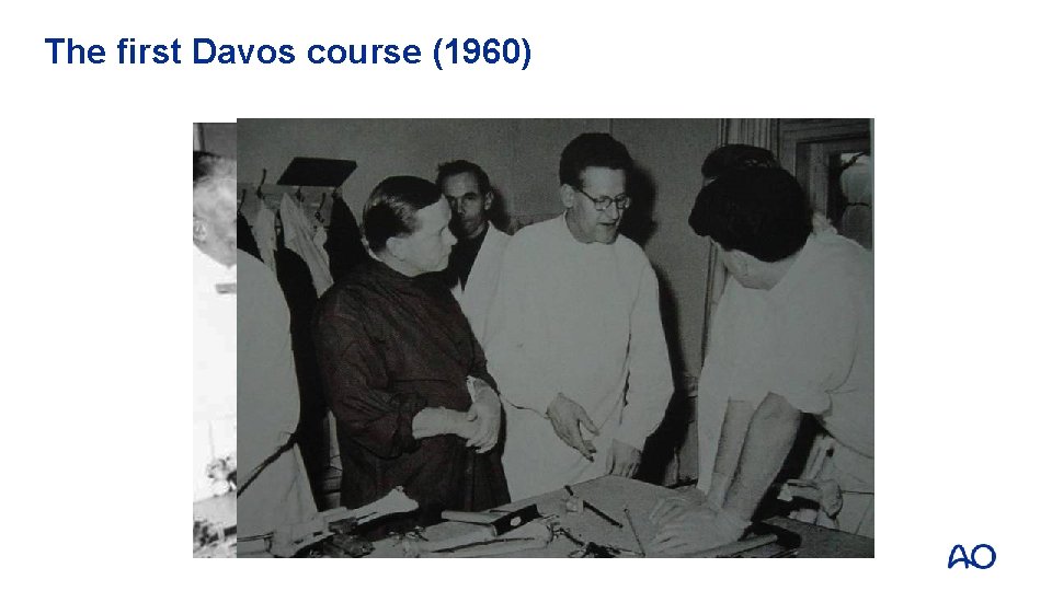 The first Davos course (1960) 