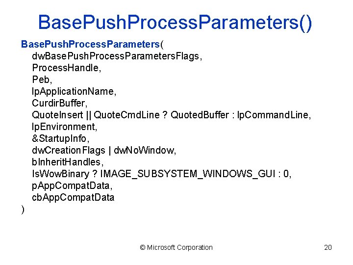 Base. Push. Process. Parameters() Base. Push. Process. Parameters( dw. Base. Push. Process. Parameters. Flags,