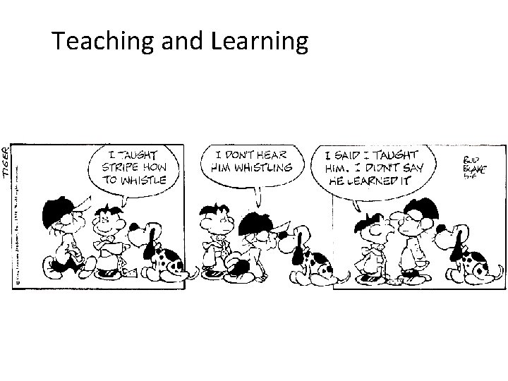 Teaching and Learning 