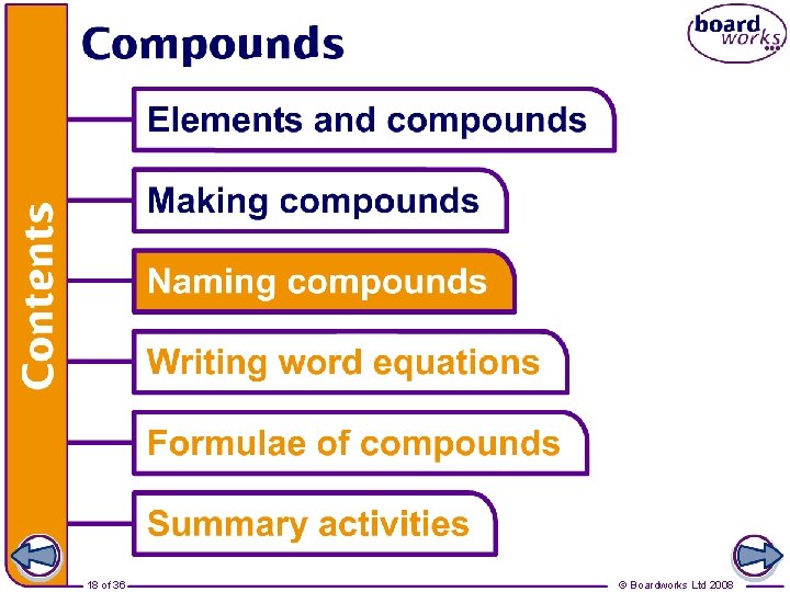 18 of 36 © Boardworks Ltd 2008 