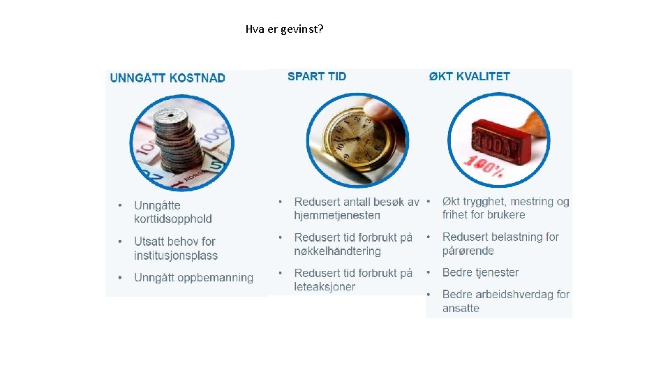 Hva er gevinst? 