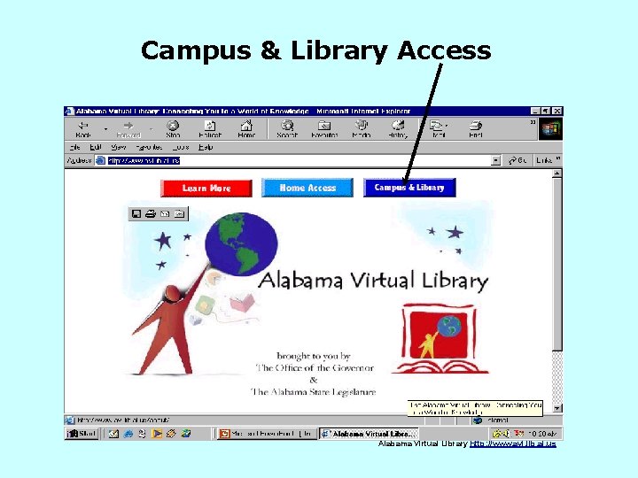 Campus & Library Access Alabama Virtual Library http: //www. avl. lib. al. us 
