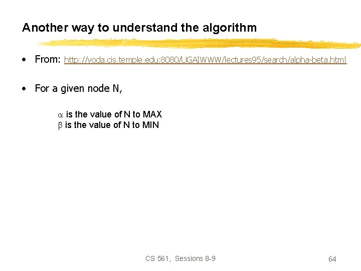 Another way to understand the algorithm • From: http: //yoda. cis. temple. edu: 8080/UGAIWWW/lectures