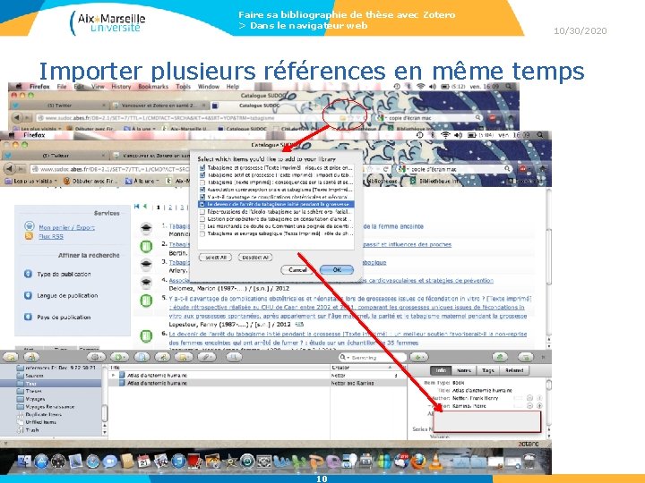 Faire sa bibliographie de thèse avec Zotero > Dans le navigateur web 10/30/2020 Importer