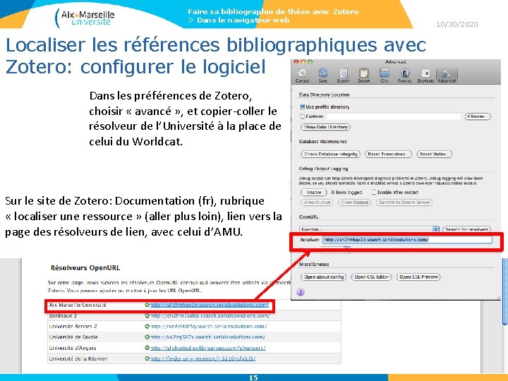 Faire sa bibliographie de thèse avec Zotero > Dans le navigateur web Localiser les