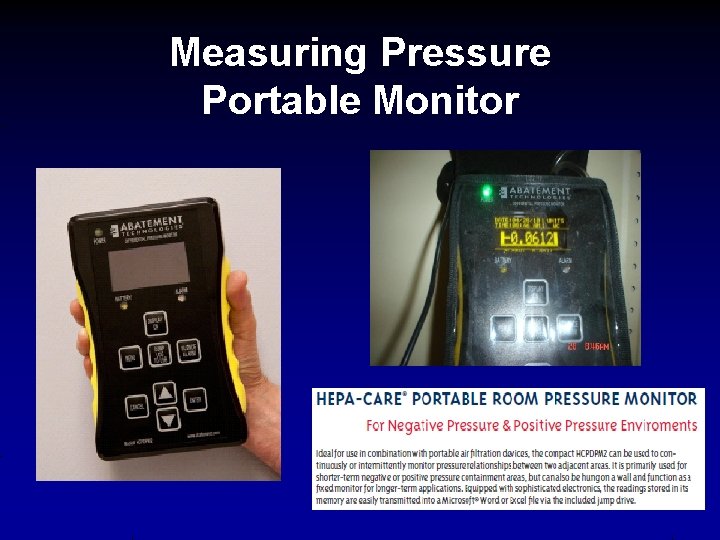 Measuring Pressure Portable Monitor 