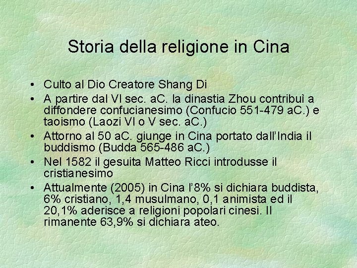Storia della religione in Cina • Culto al Dio Creatore Shang Di • A