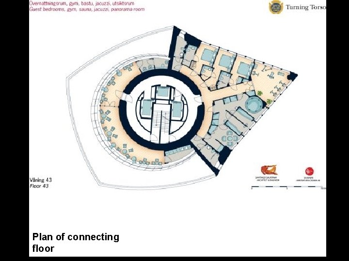 Plan of connecting floor 
