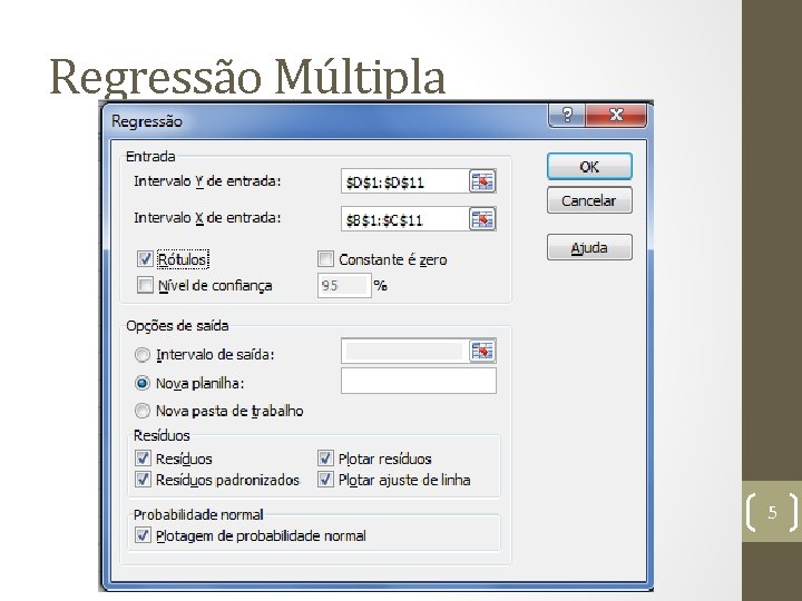 Regressão Múltipla 5 